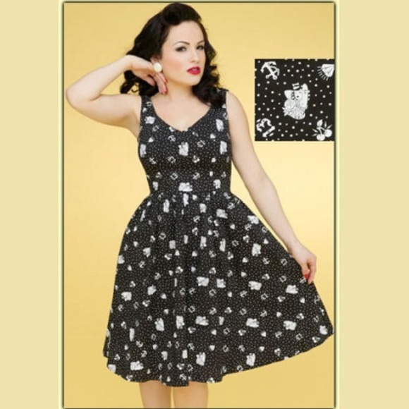 Lucky Thirteen Dresses & Skirts - 💥SALE-Lowest Price💥Tattoo Print Rockabilly Dress